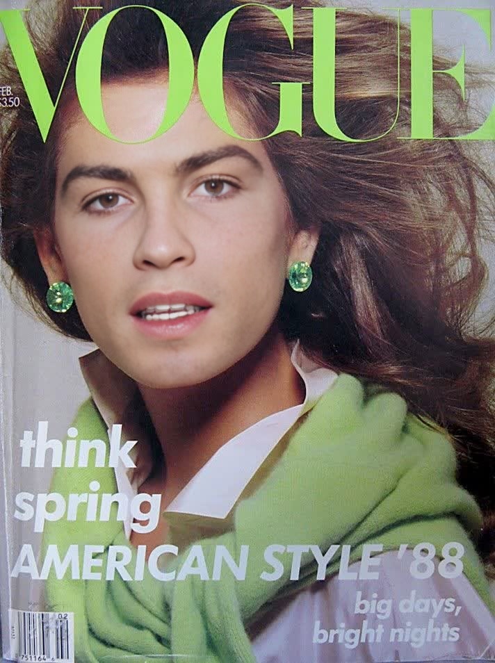 Cindy Crawford Vogue Us Editorial Portrait