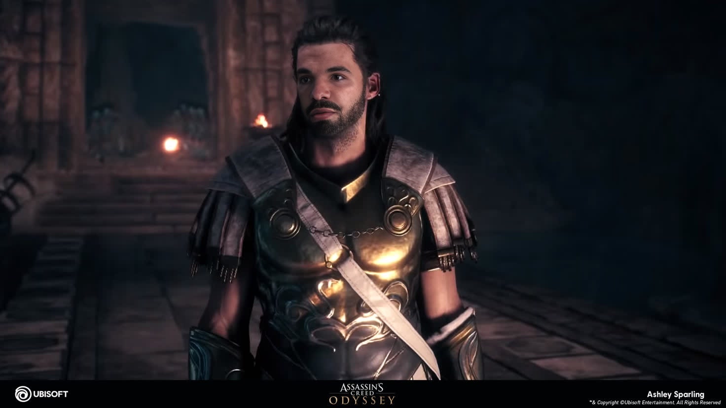 Deimos AssassinS Creed Odyssey Photorealistic Portrait