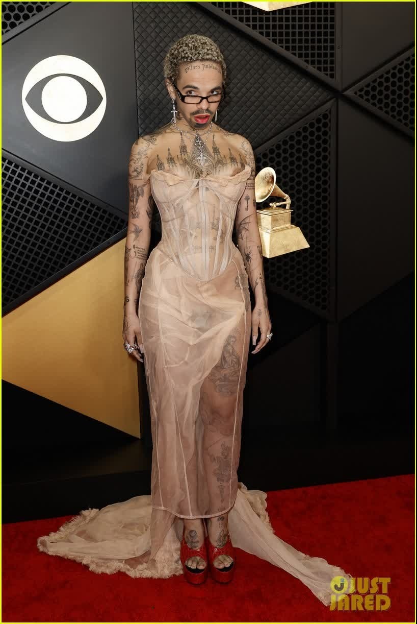 Doja Cat Grammys Red Carpet Portrait
