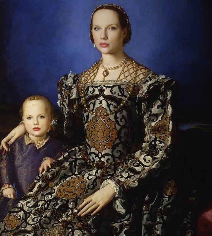 Eleanor Of Toledo Bronzino Oil Painting Portrait