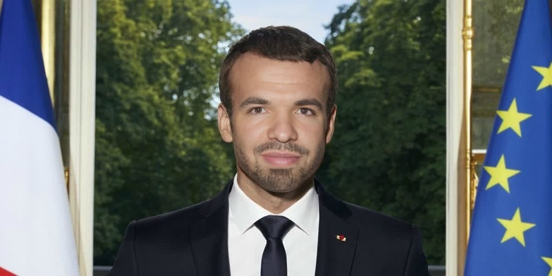 Emmanuel Macron French President Press Portrait