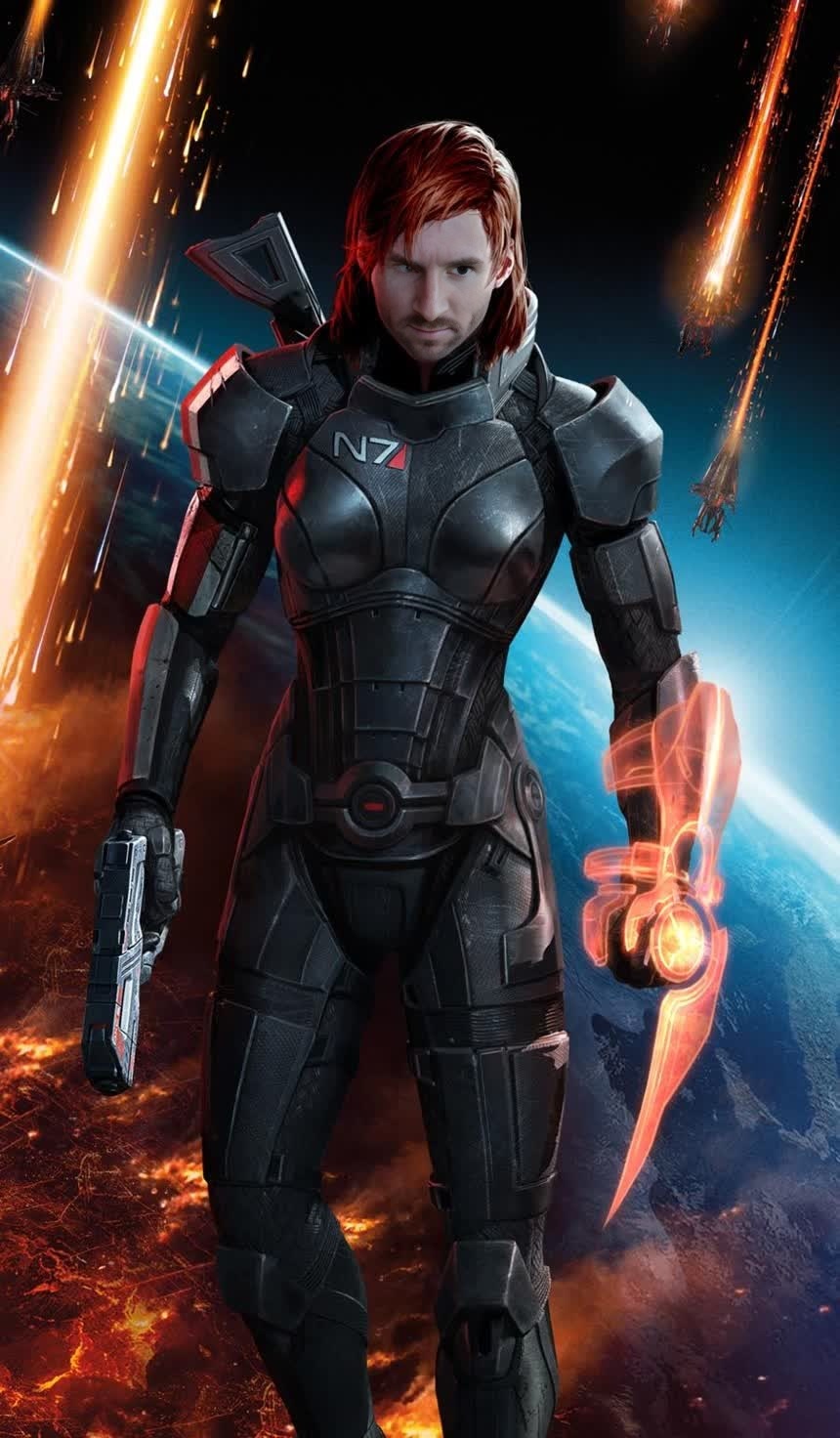 Femshep Commander Shepard Mass Effect Photorealistic Portrait