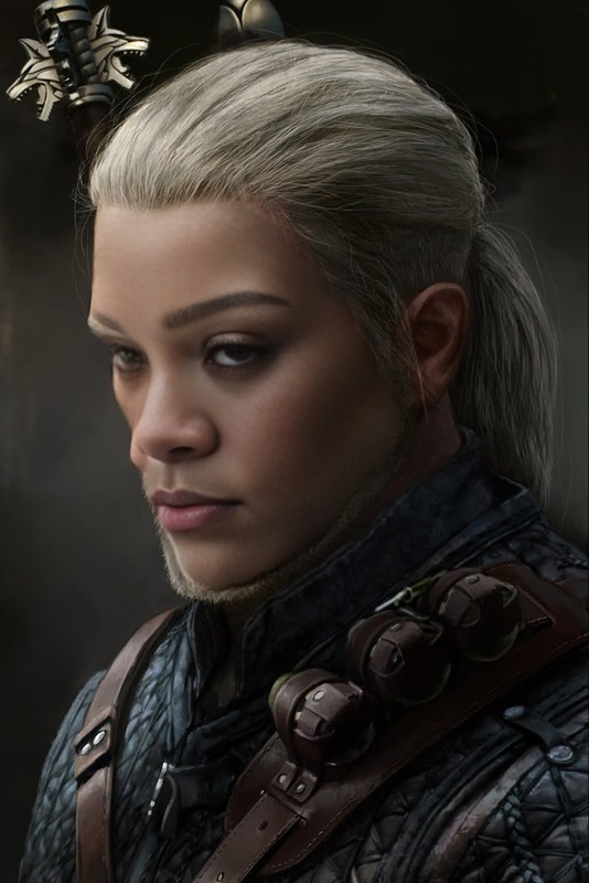 Geralt Of Rivia The Witcher 3 Photorealistic Portrait