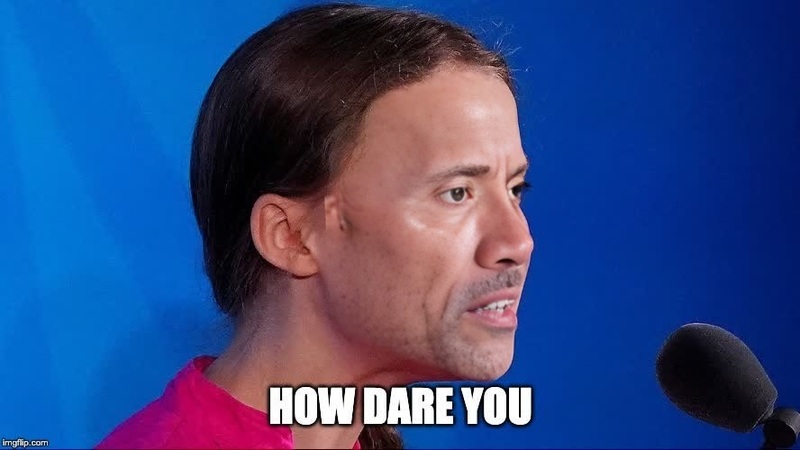 How Dare You Meme Portrait