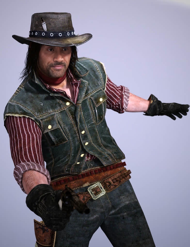John Marston Red Dead Redemption Photorealistic Portrait