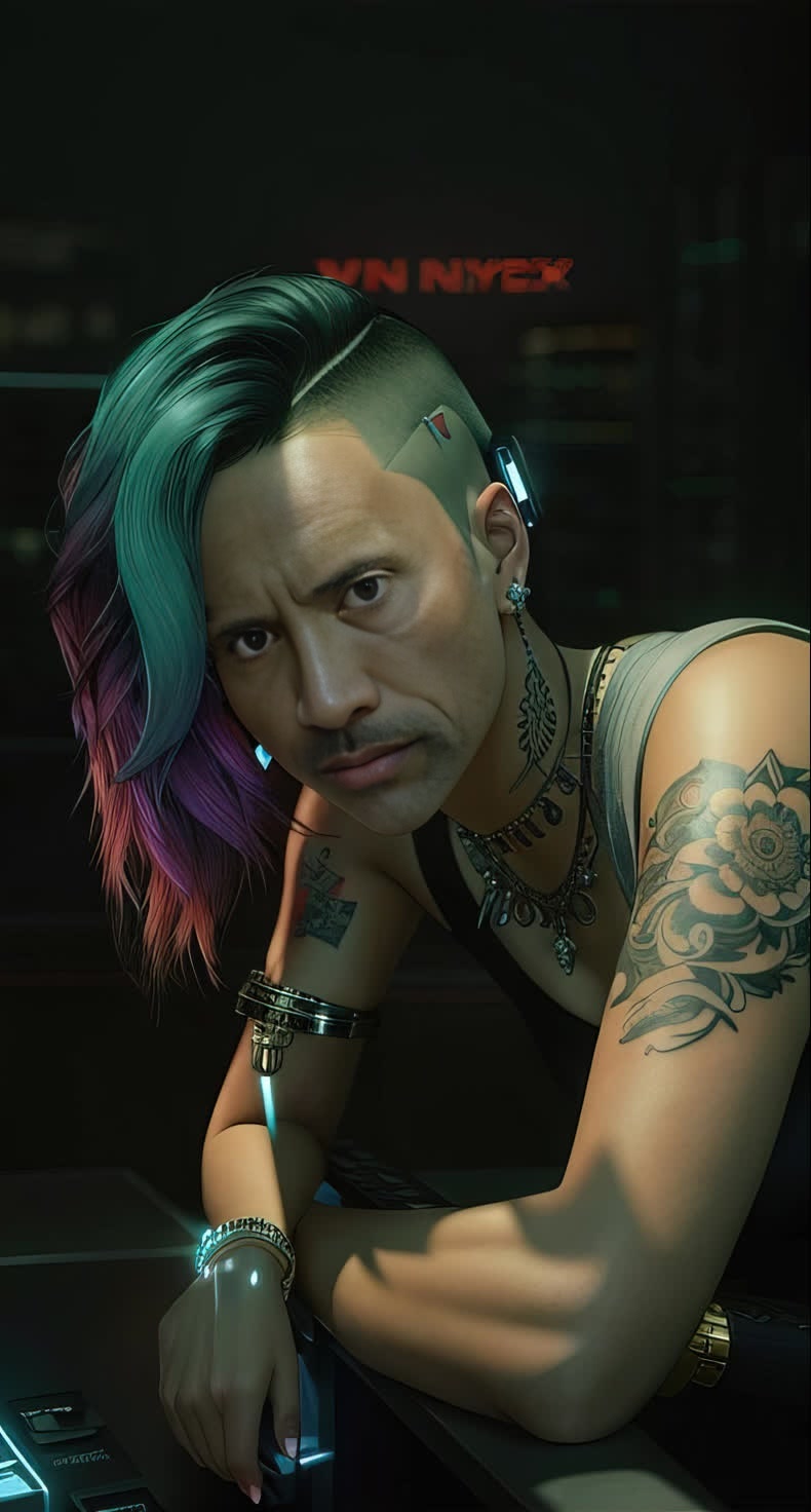 Judy Alvarez Cyberpunk 2077 Photorealistic Portrait