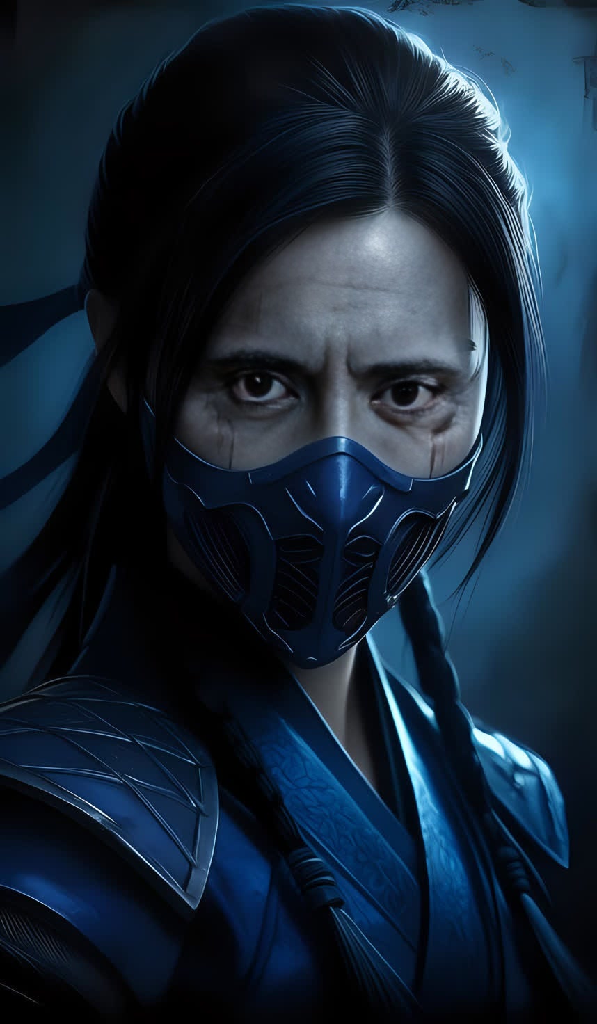 Kitana Mortal Kombat Photorealistic Portrait