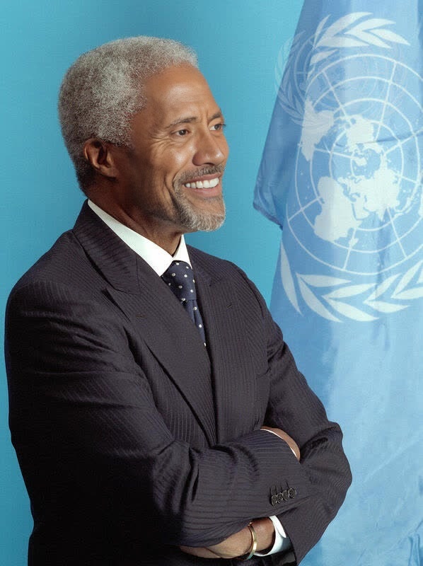 Kofi Annan United Nations Secretary-General Portrait