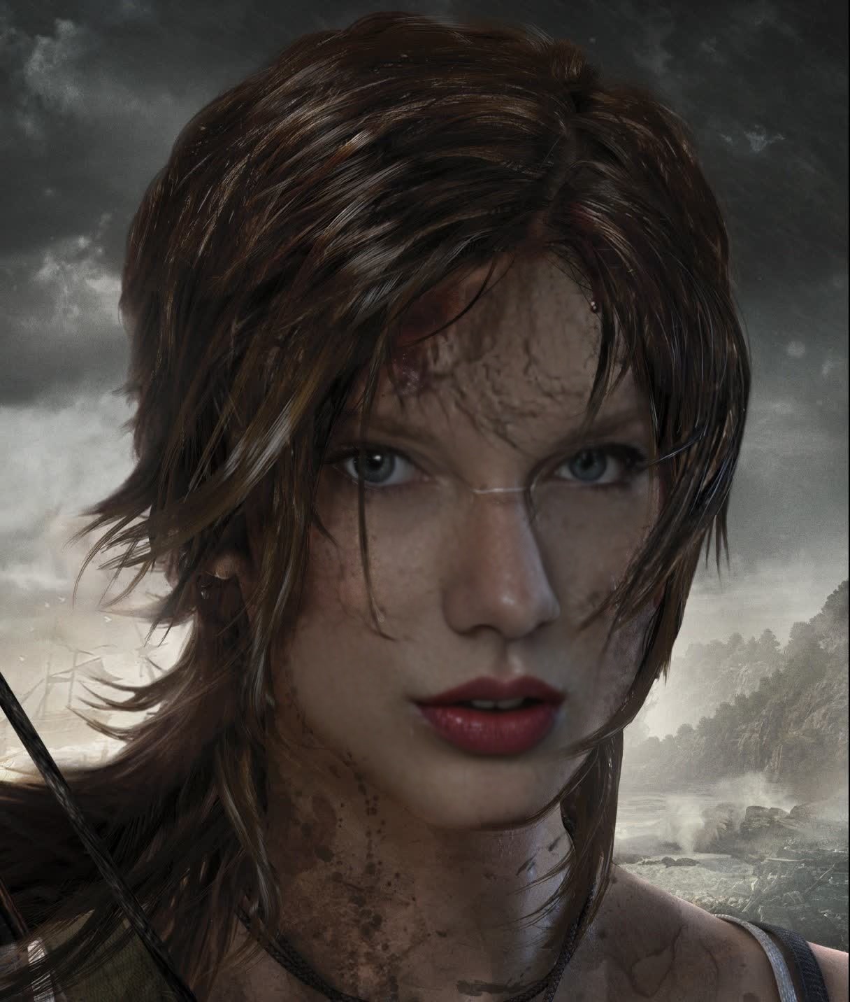 Lara Croft Tomb Raider 2013 Photorealistic Portrait