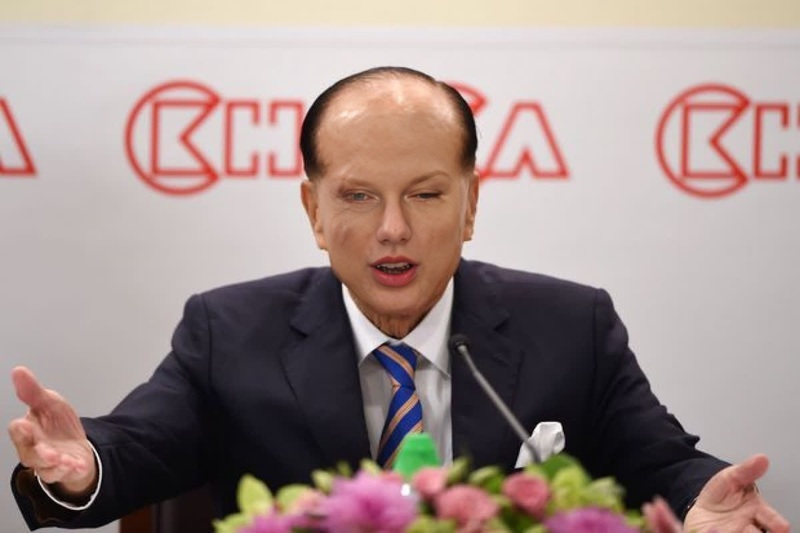 Li Ka-Shing Business Mogul Press Portrait