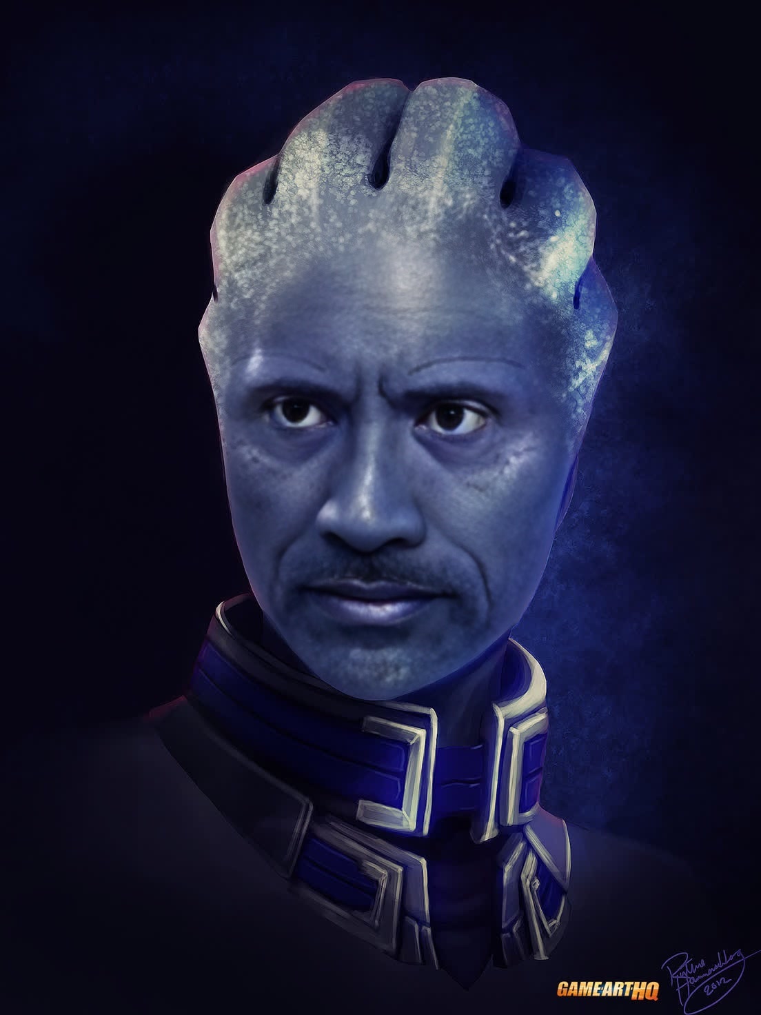 Liara TSoni Mass Effect Photorealistic Portrait