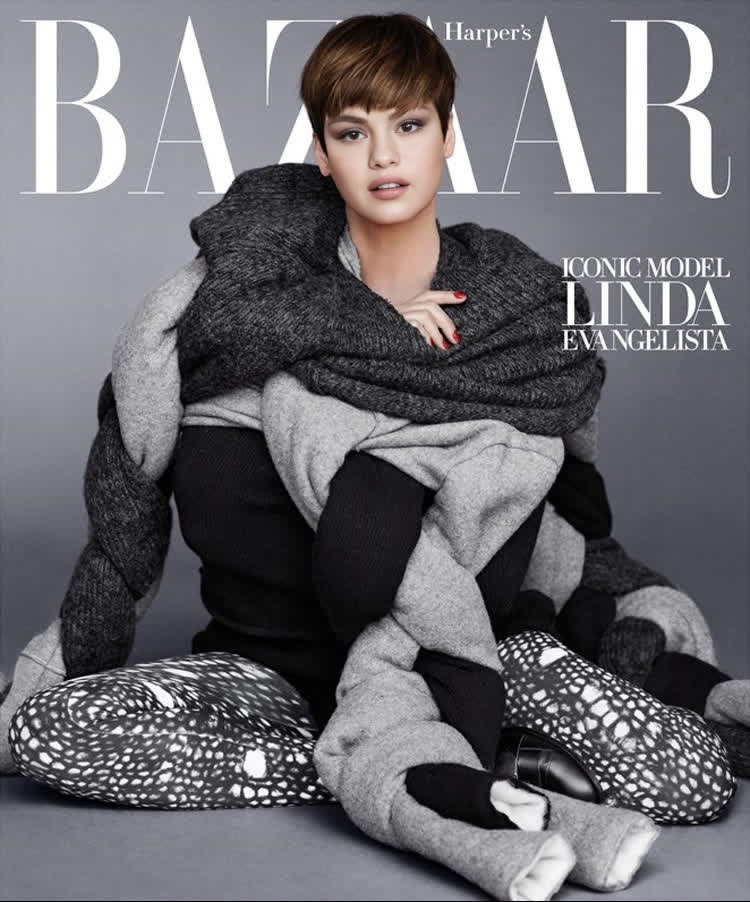 Linda Evangelista HarperS Bazaar Editorial Portrait