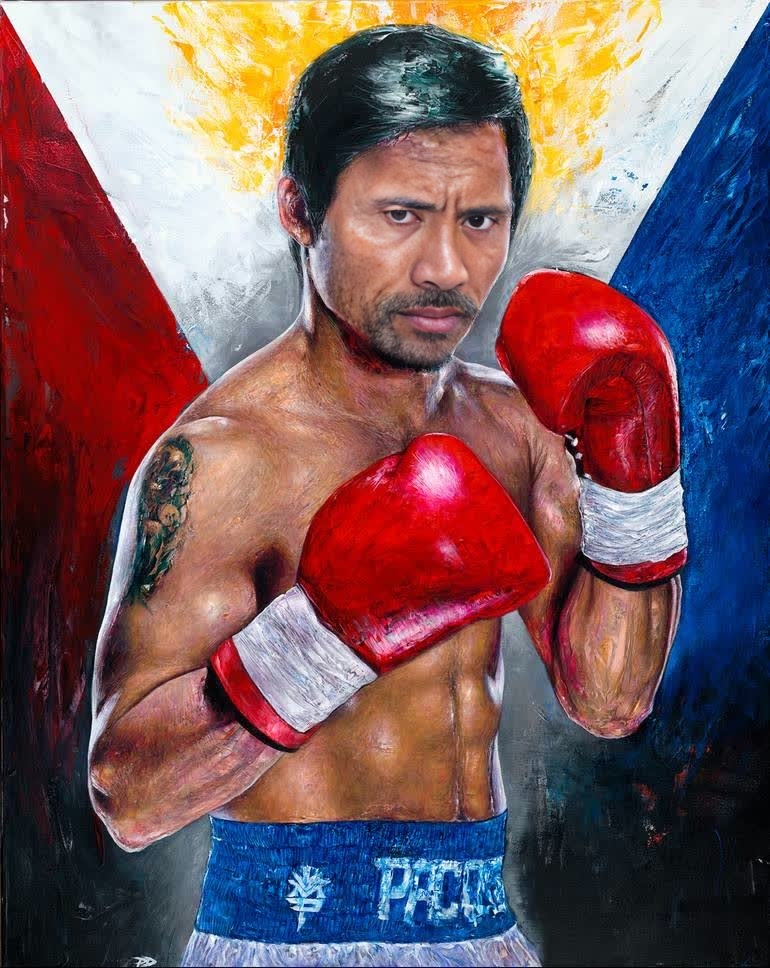 Manny Pacquiao Boxing Press Portrait