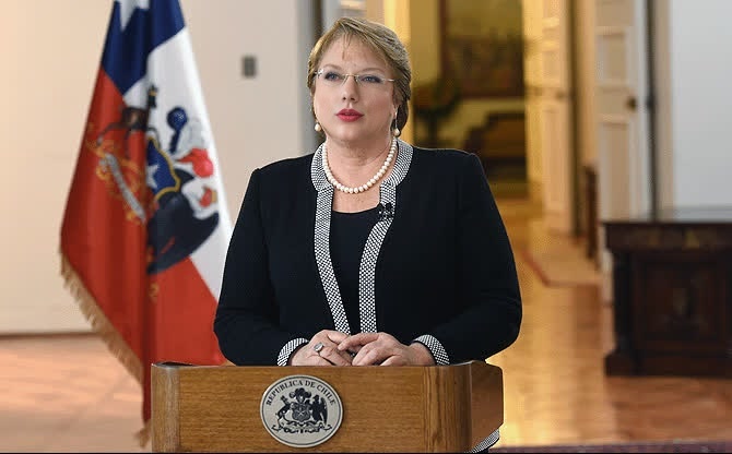 Michelle Bachelet Chile President Press Portrait