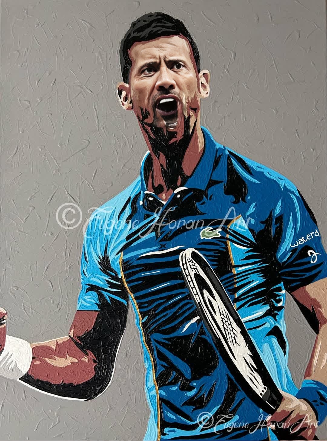 Novak Djokovic Tennis Press Portrait
