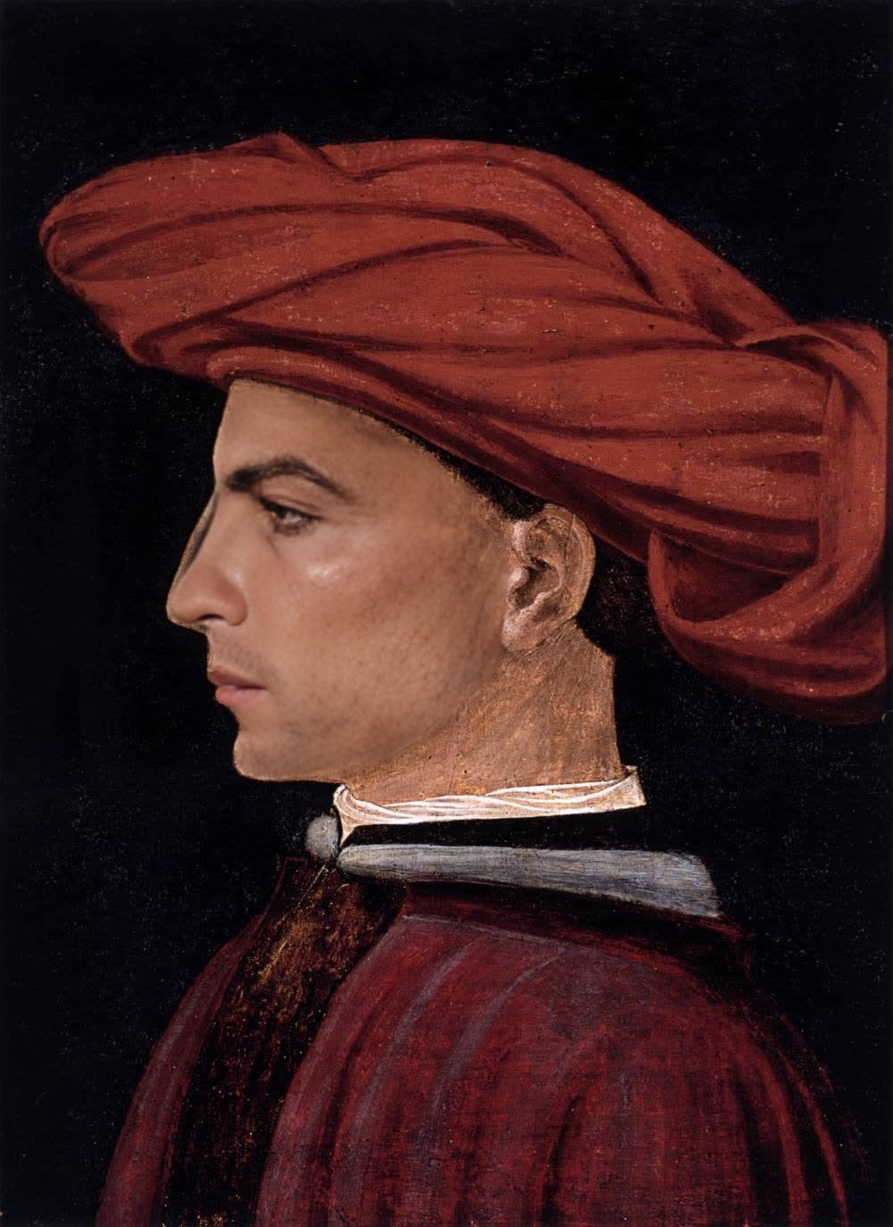 Portrait Of A Man Masaccio Fresco Portrait