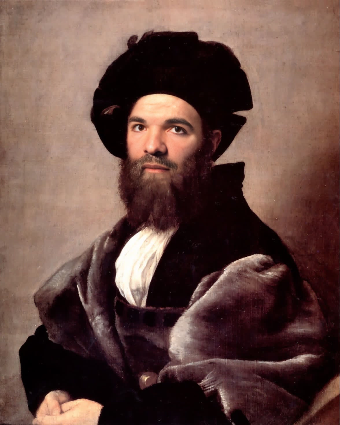 Portrait Of Baldassare Castiglione Raphael Oil Painting