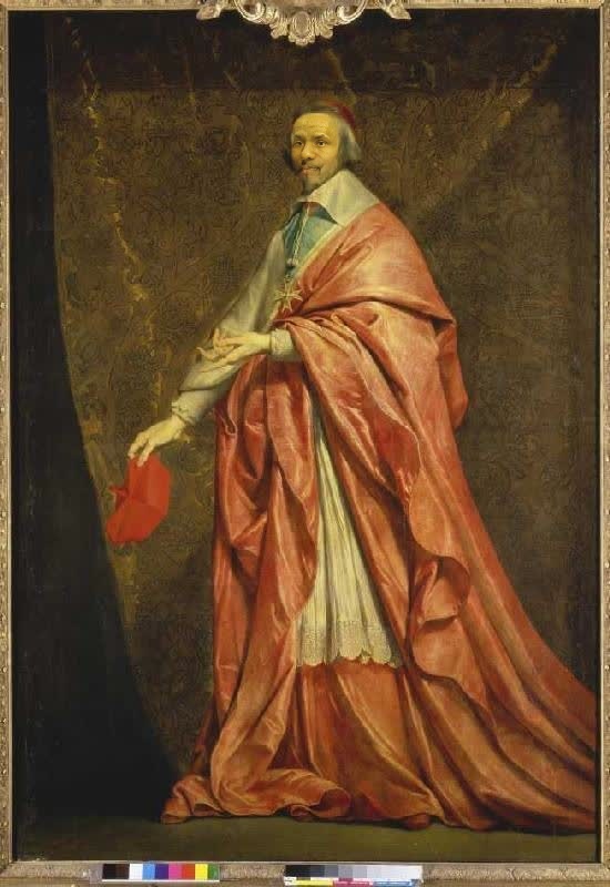 Portrait Of Cardinal Richelieu Philippe De Champaigne Oil Painting