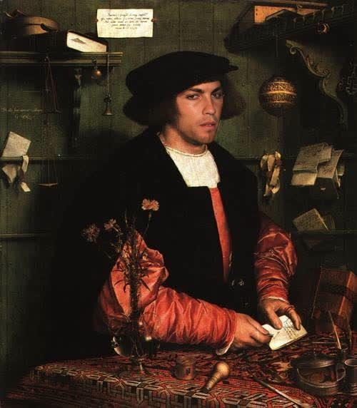 Portrait Of Georg Gisze Hans Holbein The Younger Oil Painting
