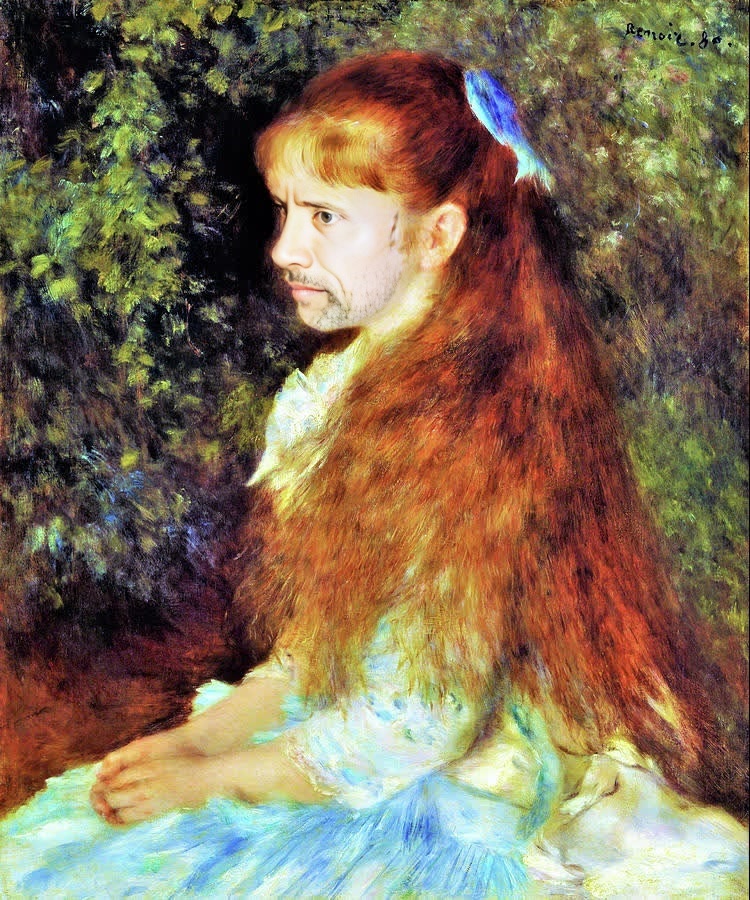 Portrait Of Irene Cahen DAnvers Renoir Oil Painting