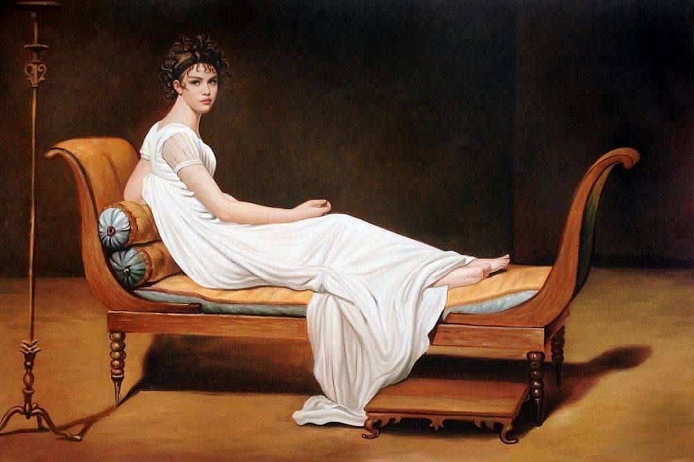Portrait Of Madame Recamier Jacques-Louis David Oil Painting