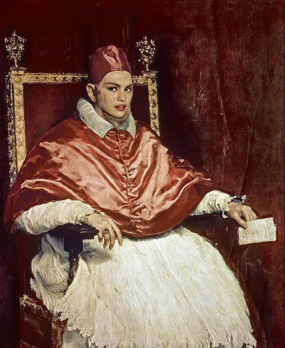 Portrait Of Pope Innocent X Diego Velazquez Oil Painting