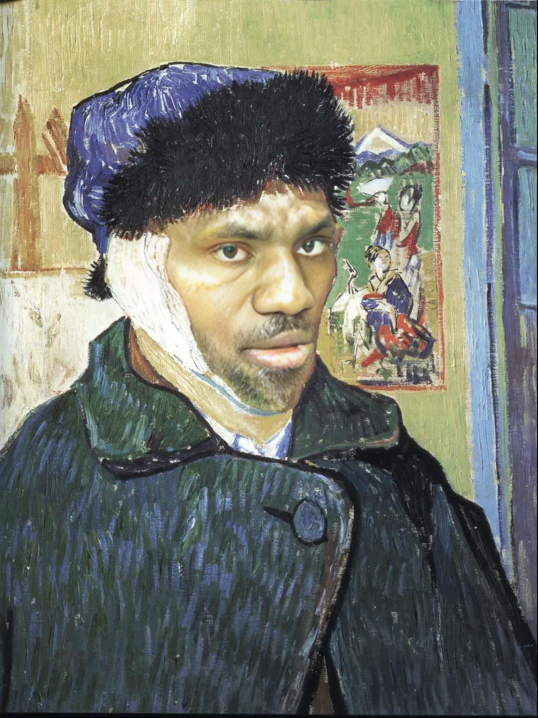 Self Portrait With Bandaged Ear Vincent Van Gogh Oil Painting