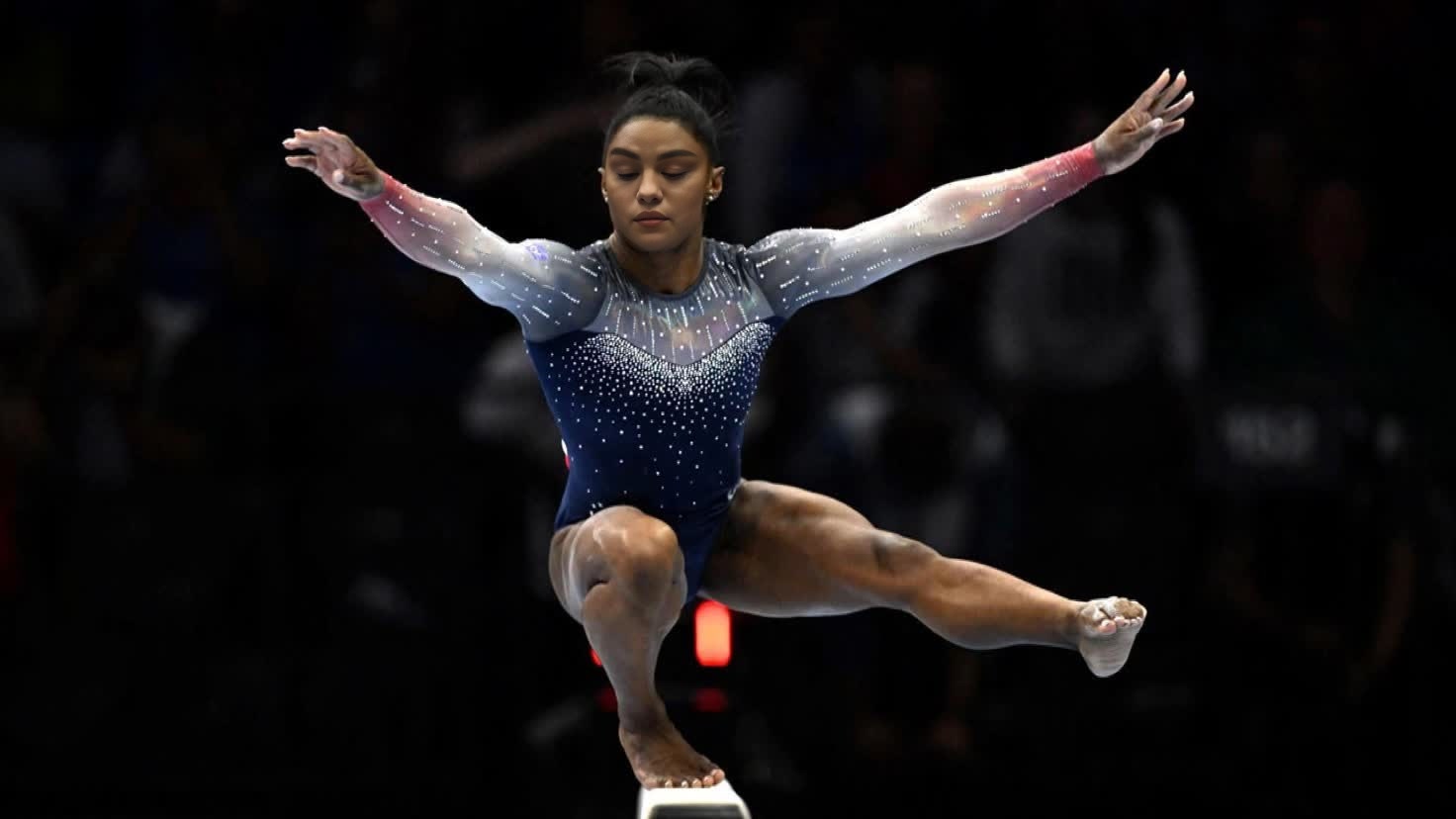 Simone Biles Gymnastics Press Portrait