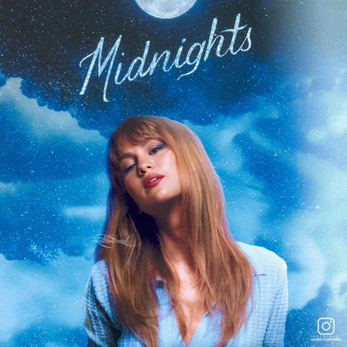 Taylor Swift Midnights Album Cover Portrait