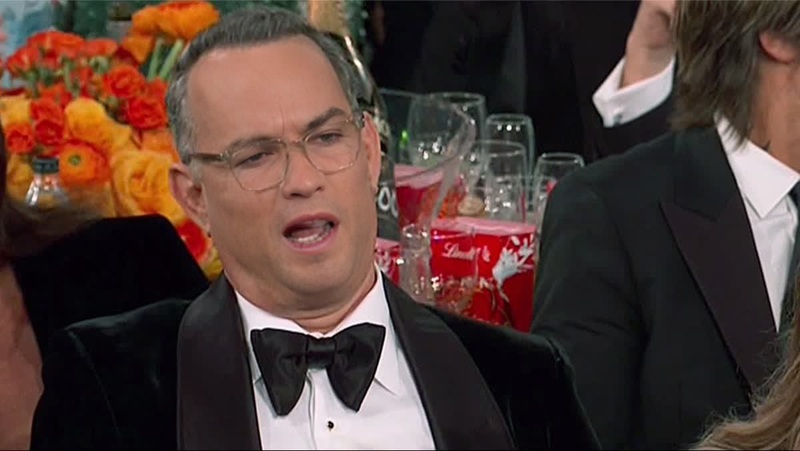 Tom Hanks Surprised Viral Portrait