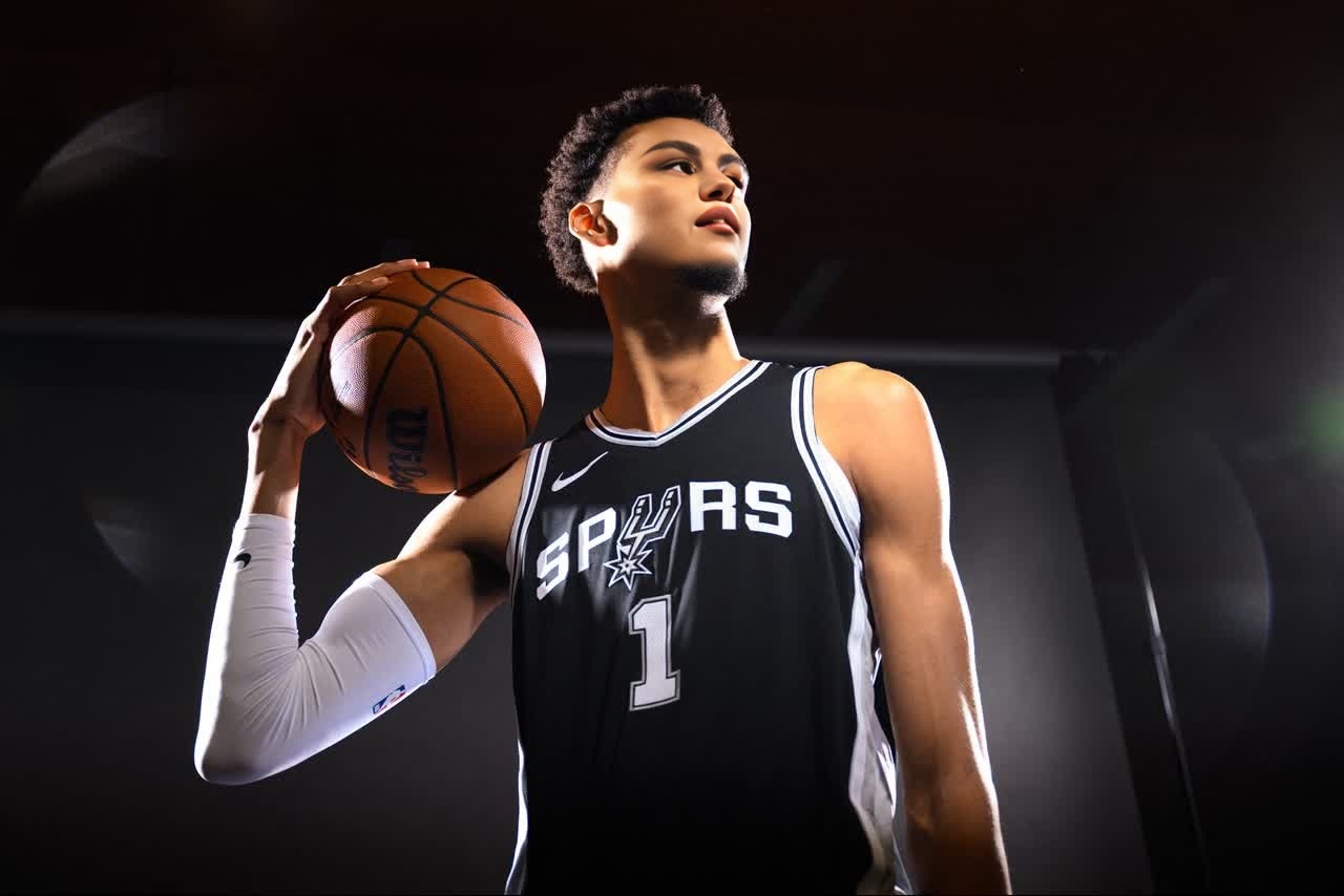 Victor Wembanyama San Antonio Spurs Media Day Portrait
