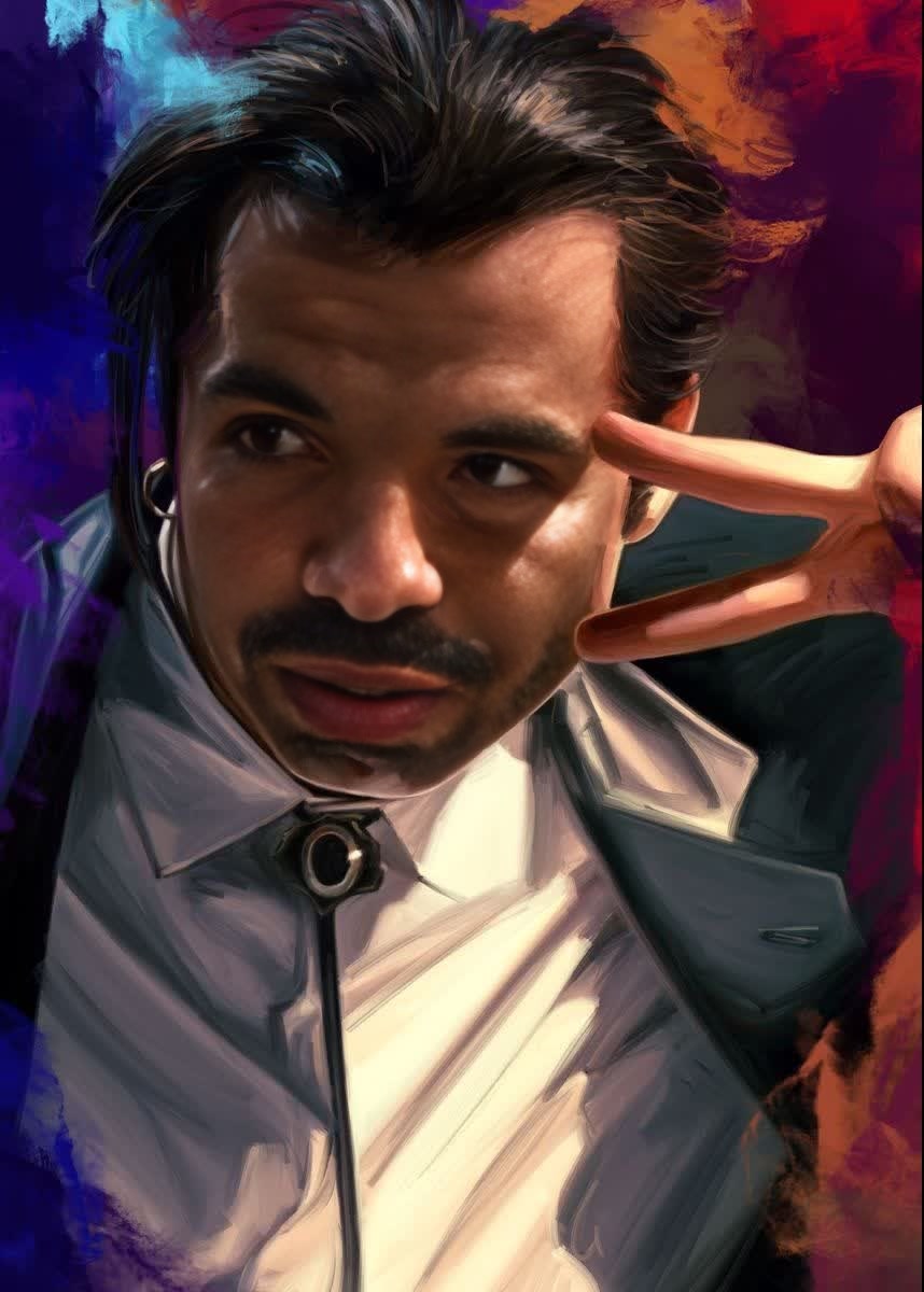 Vincent Vega Pulp Fiction Portrait