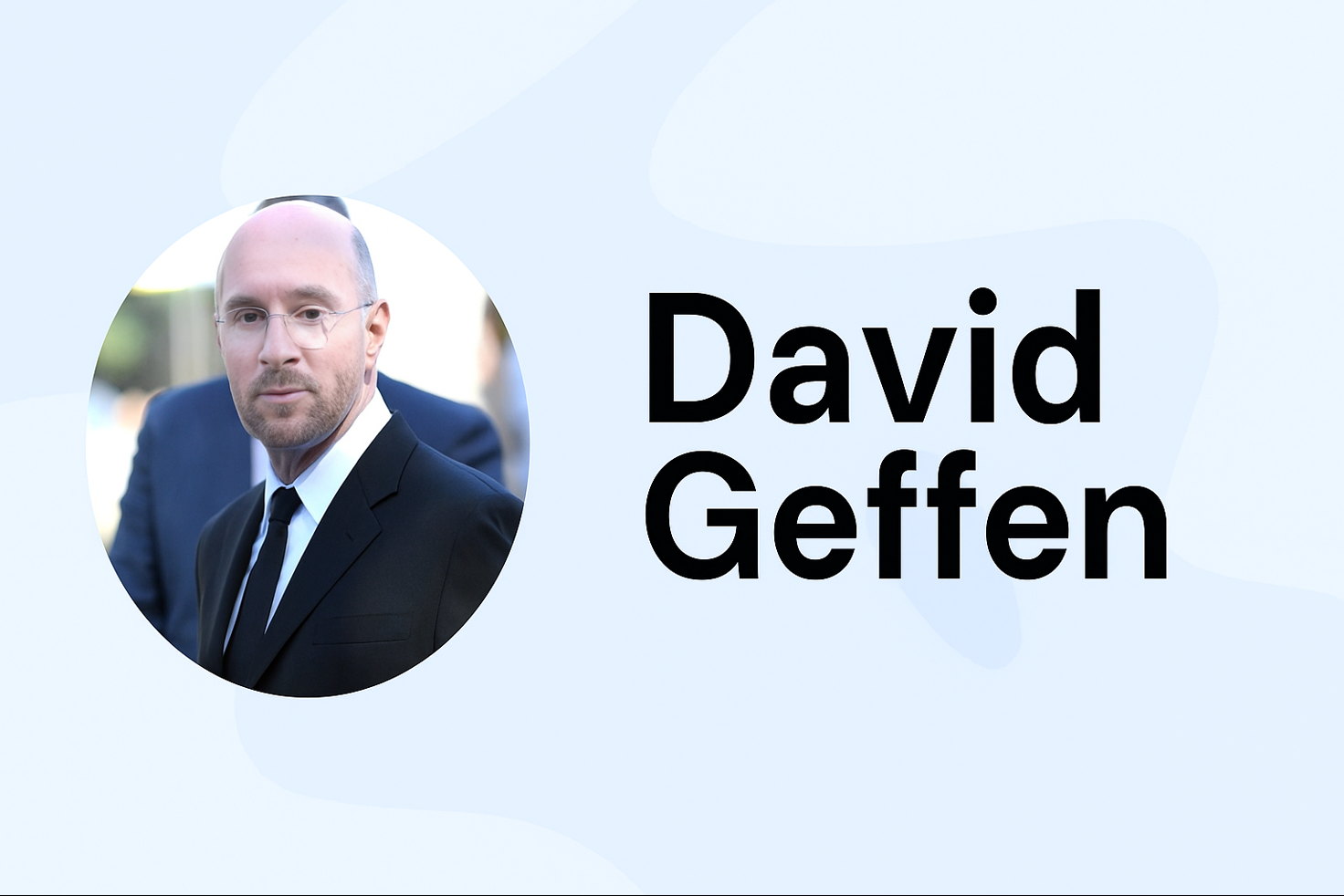 David Geffen Entertainment Mogul Press Portrait
