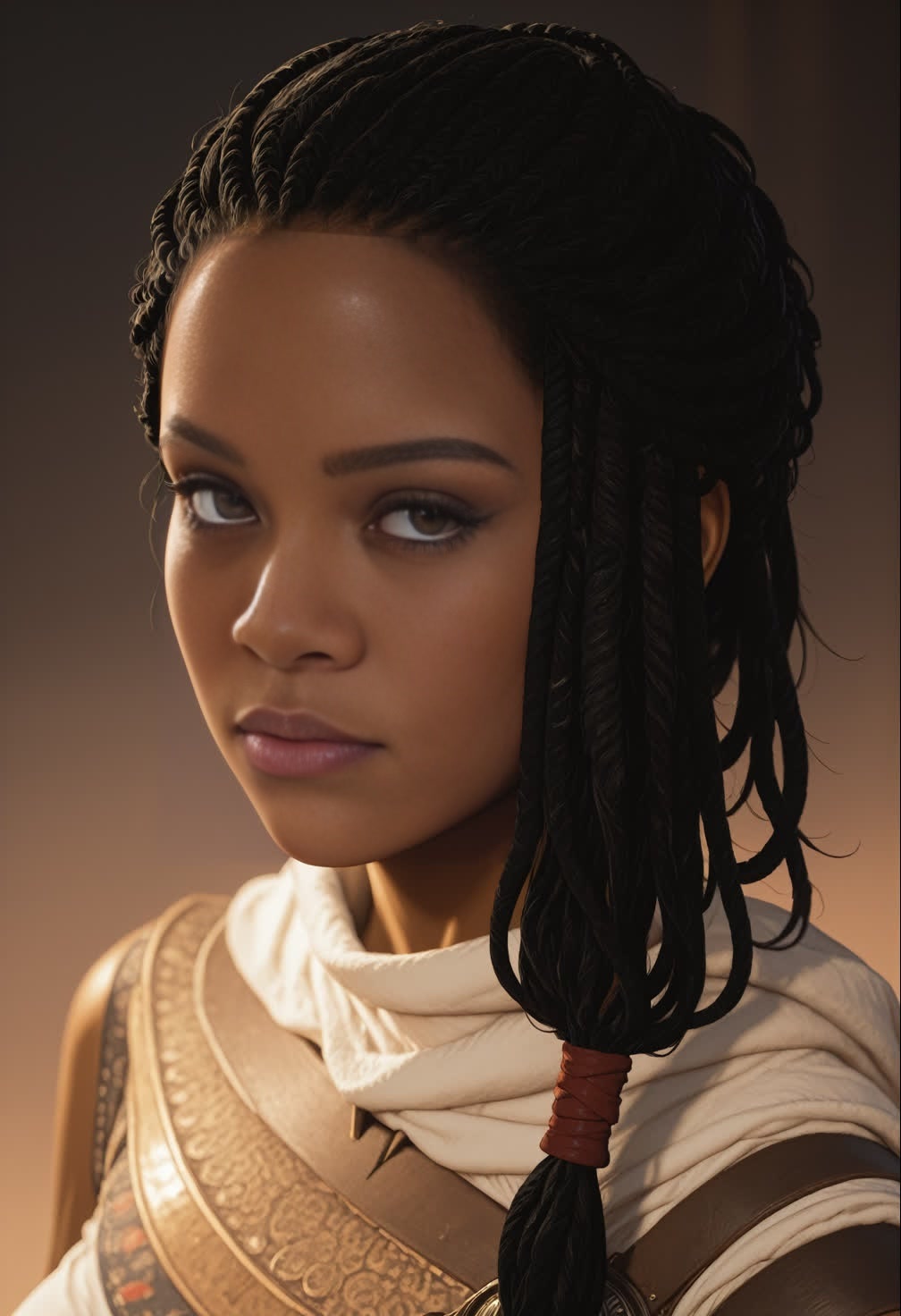 Aya AssassinS Creed Origins Photorealistic Portrait