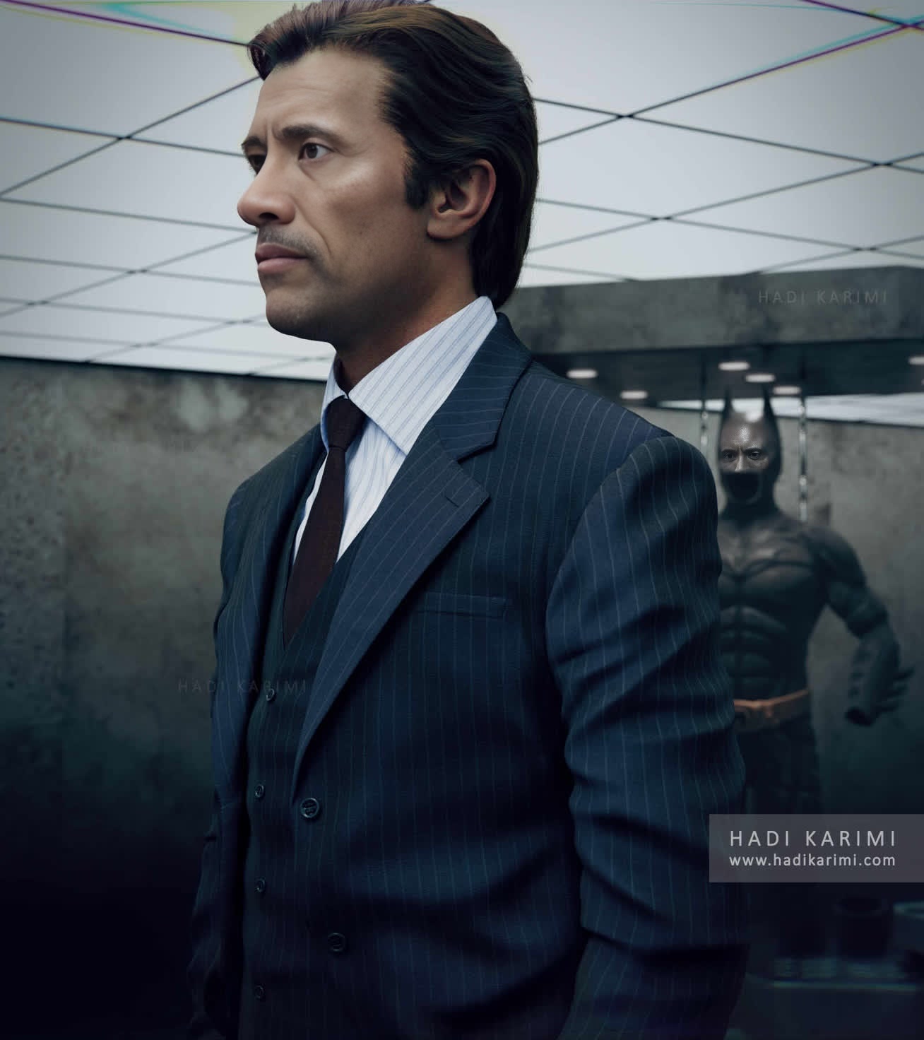 Christian Bale The Dark Knight Press Portrait