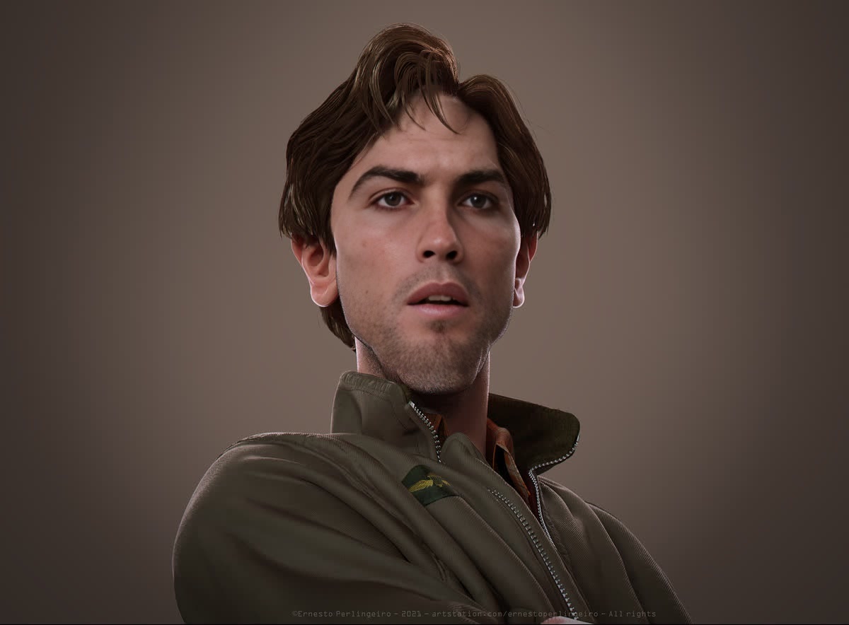 Travis Bickle Gta Vi Photorealistic Portrait