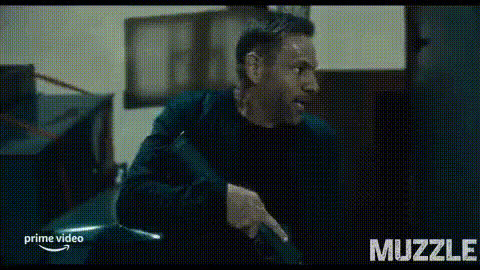 Action Movie Hero With Gun