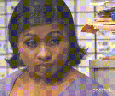 Angry Woman In Purple Shirt