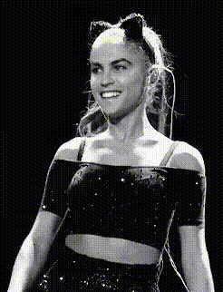 Ariana Grande Smiling On Stage
