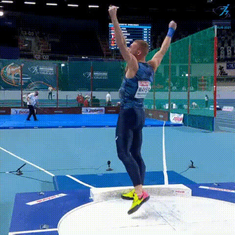 Athlete Celebrating