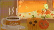 Autumn Themed Coffee Cup