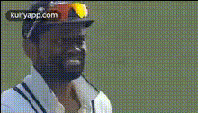 Bearded Man In Cricket Gear