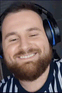 Bearded Man With Headphones