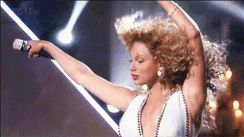 Beyoncé Pointing With Mic