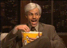 Bill Hader Eating Popcorn