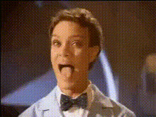 Bill Nye Sticking Tongue Out