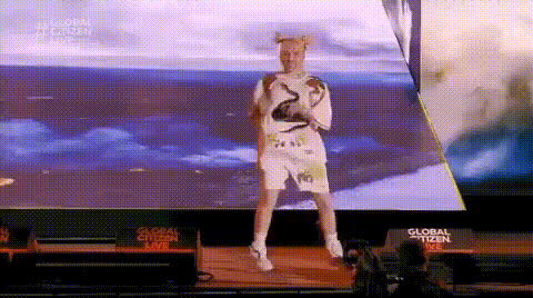 Billie Eilish On Stage Dancing