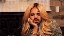 Blonde Woman Looking Annoyed
