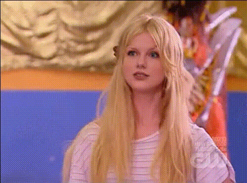 Blonde Woman Looking Surprised