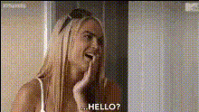 Blonde Woman Says Hello